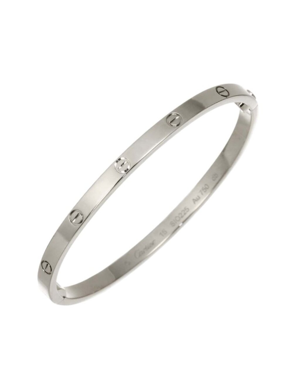 Cartier Love Bracelet Small SM 15 18k White Gold 750 Bangle